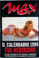 Max calendario 1994 EVA HERZIGOVA