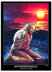 Antropoghagus (stampa 30 X 42 con cornice – AUTOGRAFATA da Enzo Sciotti)