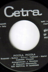 Carmen Villani – Piccola Piccola / Nostra casa disumana (45 giri) NO COPERTINA