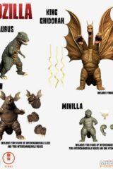 GODZILLA Destroy all monsters Round 2 - 5 POINTS XL SET ACTION FIGURE (4 figure)