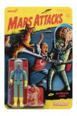 Mars Attacks Mars Alien 2 Gun + Burning Dog Reaction Figure